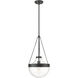 Clarra 1 Light 12 inch Matte Black Indoor Pendant Ceiling Light